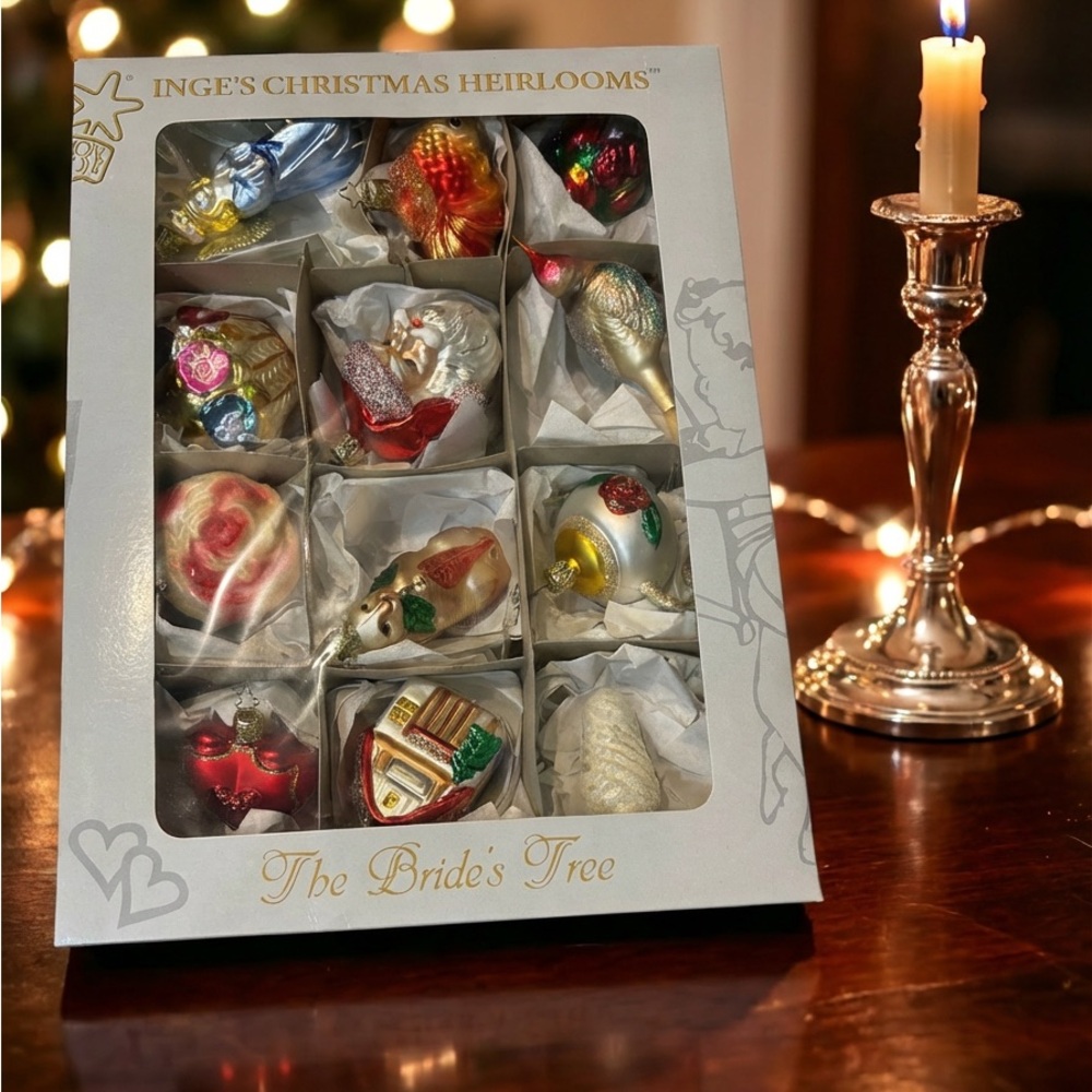 Set of Inge’s Christmas heirlooms the bride’s tree authentic German ornaments